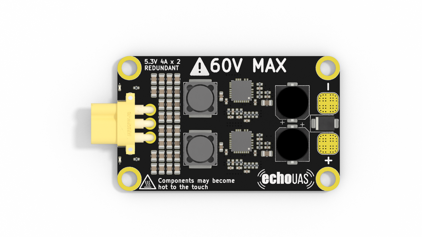 EchoUAS Power Management Board 60V 2CH  2x 5.3V